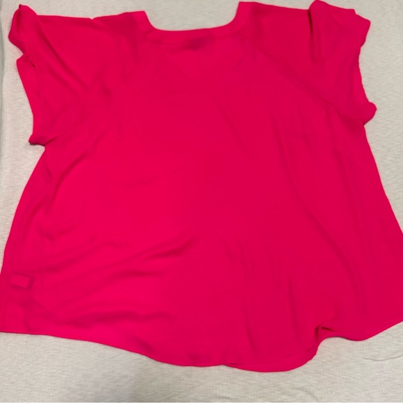 Torrid‎ Georgette Cage Front Blouse Size 4 Pink Glo Plus Size - Picture 4 of 6